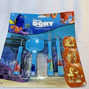 FINDING DORY PUMPKIN CARVING KIT Tools Patterns Halloween Set Nemo Disney NEW